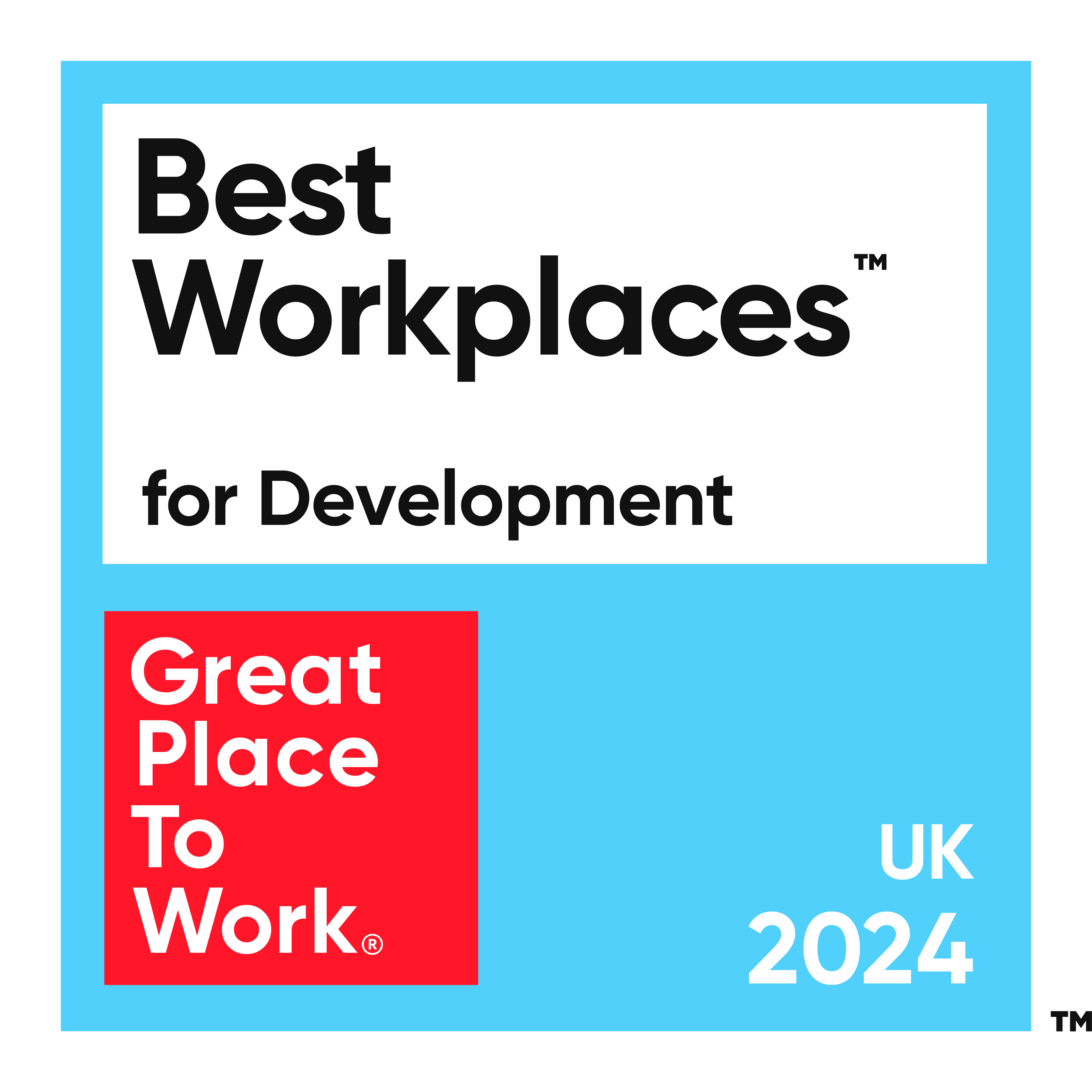 Best workplaces for development - great place to work - UK 2024